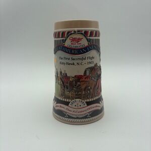 Vintage Miller High Life Kitty Hawk, N.C.1903 Great American‎ Events Beer Stein